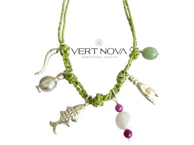 Collier charmes en argent 925