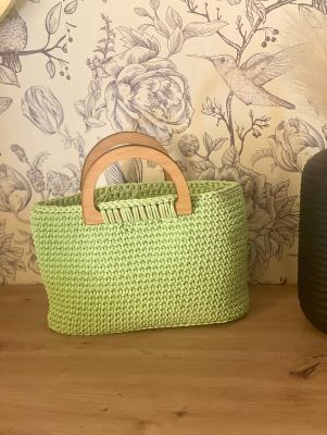 Sac a main vert pistache 