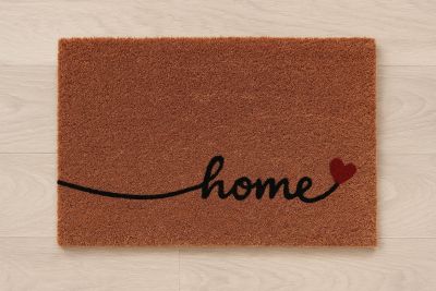 Paillasson Décoratif (Home) Grand Format 70×50 cm – Fibre de Coco Naturelle