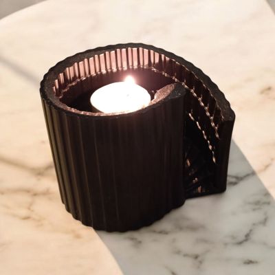 Porte-bougie design “Éclipse” – Élégance en résine